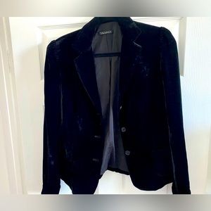 Tahari Crushed Velvet Blazer